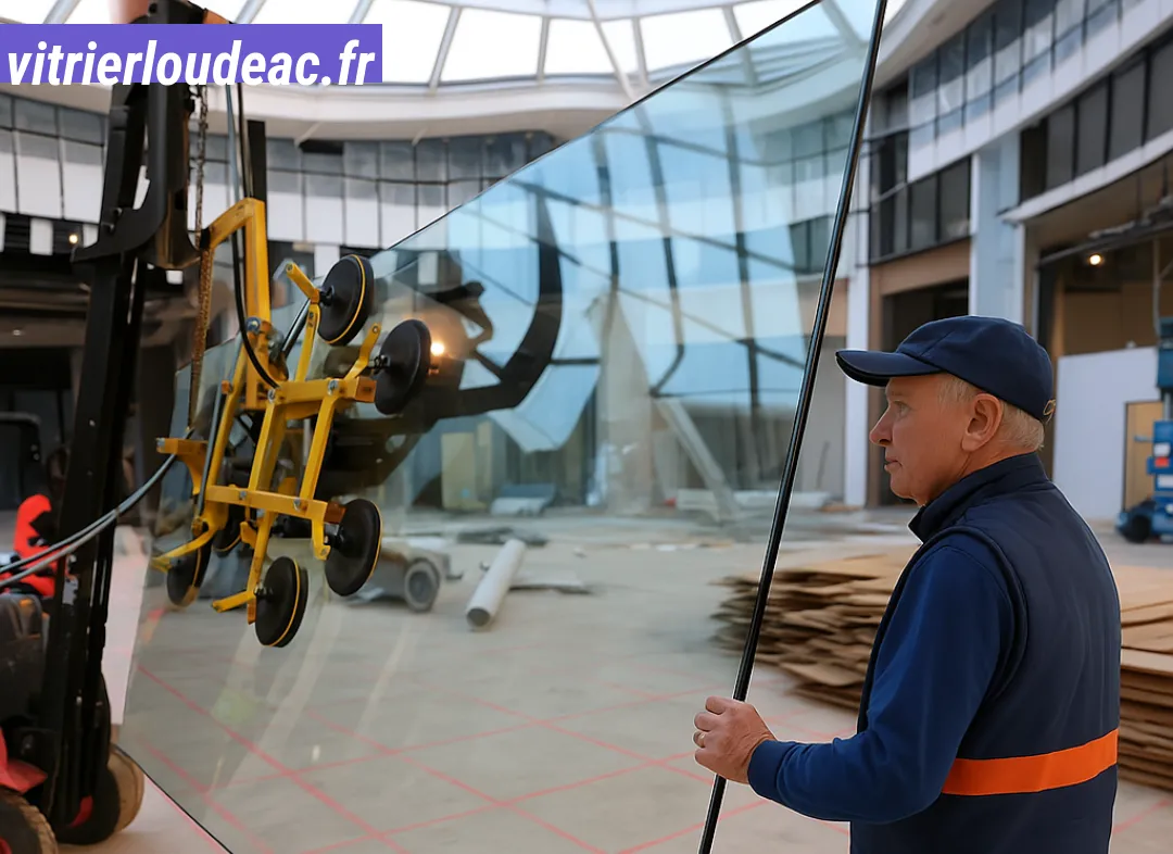 Remplacement de vitrine magasin Loudéac